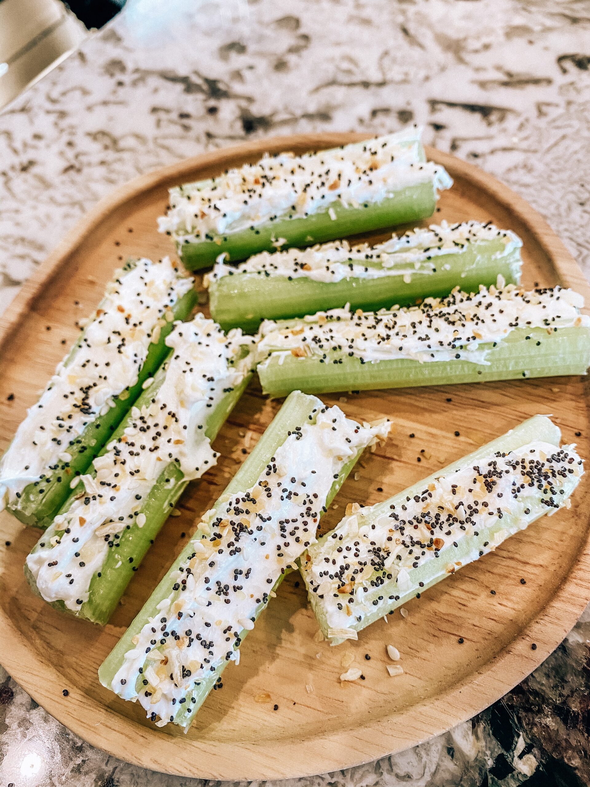 Low Carb Snack: Everything But The Bagel Celery