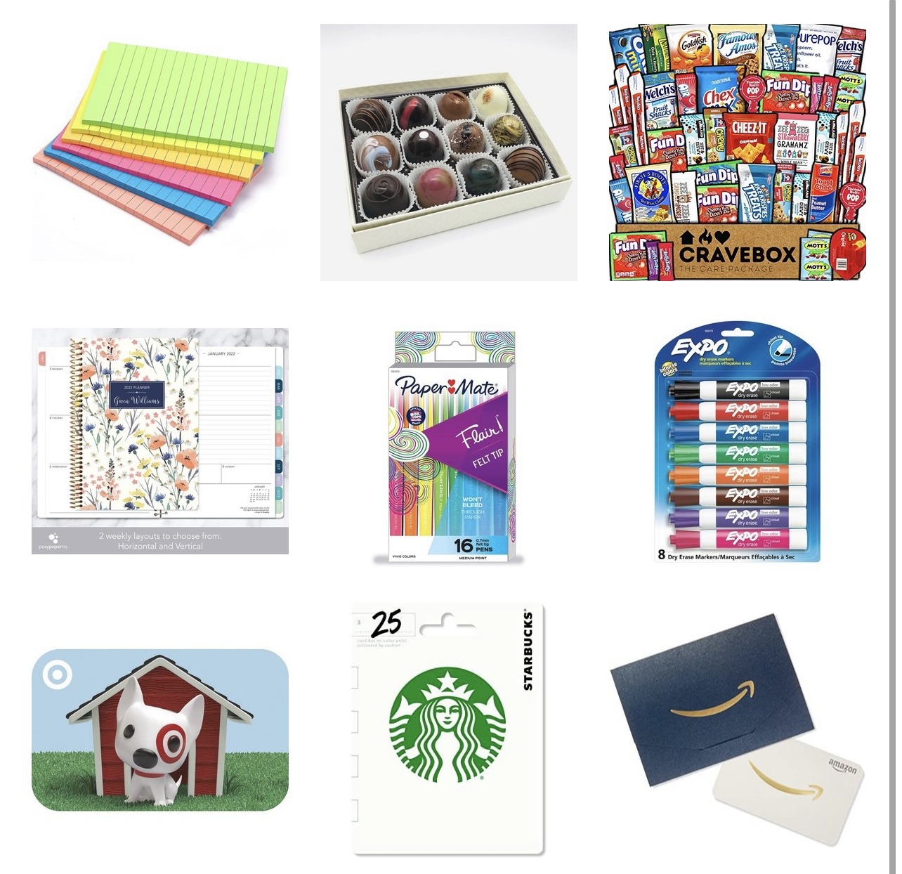 teacher gift cards