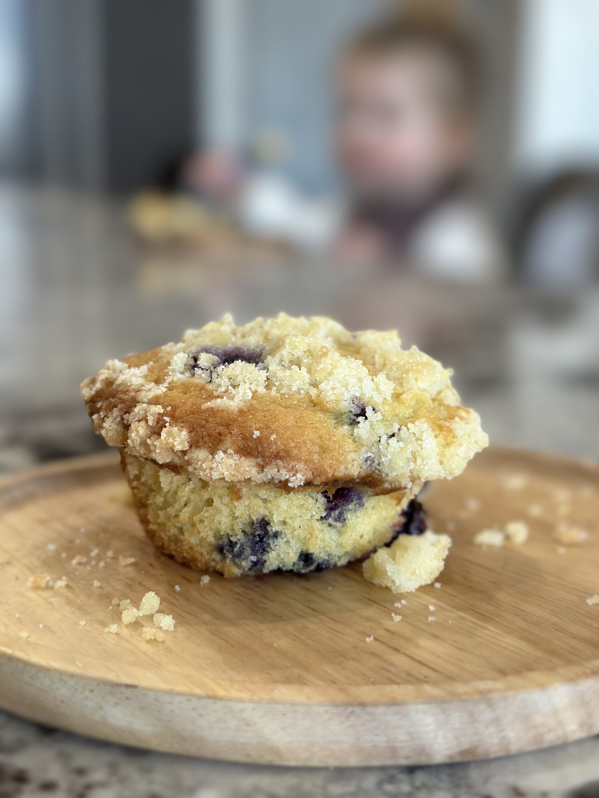 Sourdough Discard Blueberry Muffins