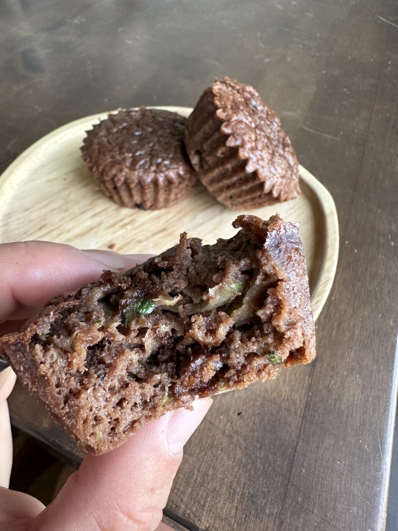 Chocolate Zucchini Protein Muffins Sarah Bowmar