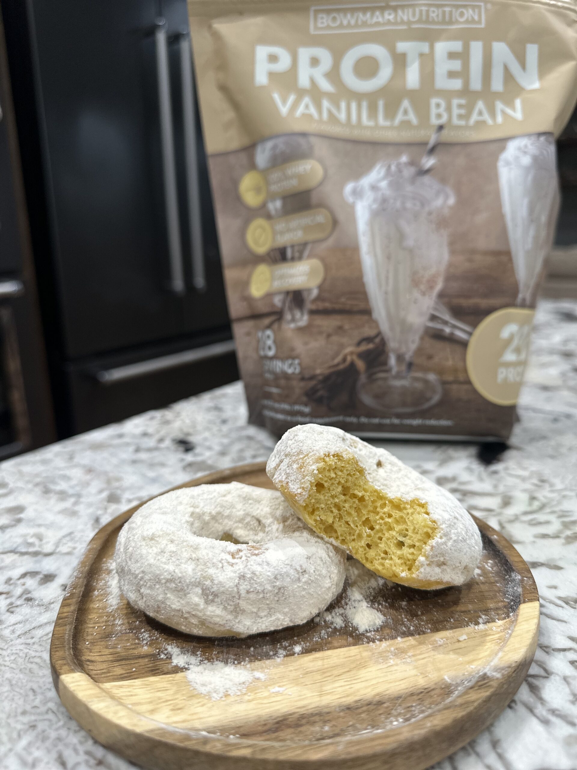 Vanilla Protein Powdered Donuts (LOW Sugar)