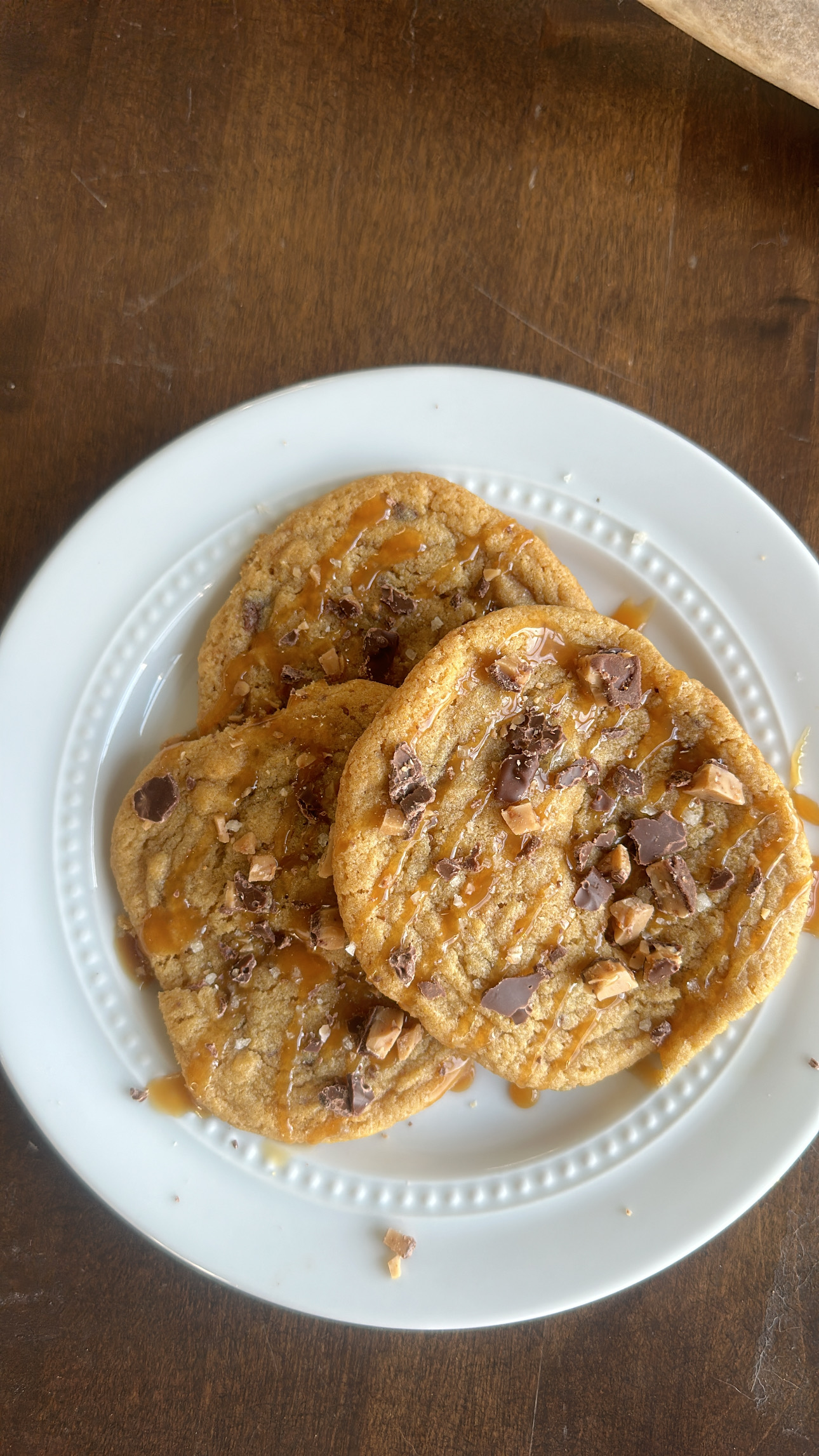 Salted Caramel Toffee Cookies