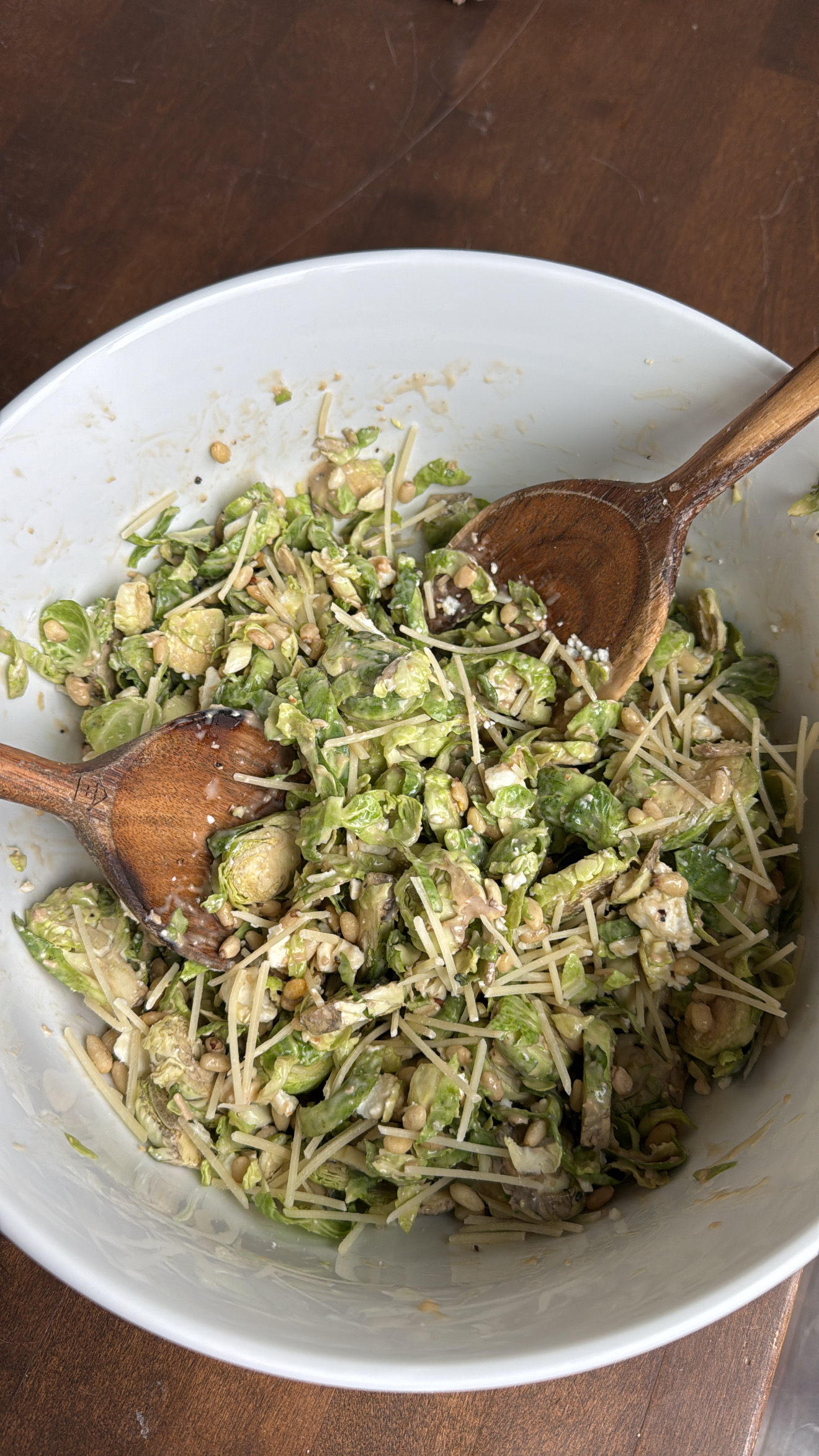 Brussels Sprouts Caesar Salad