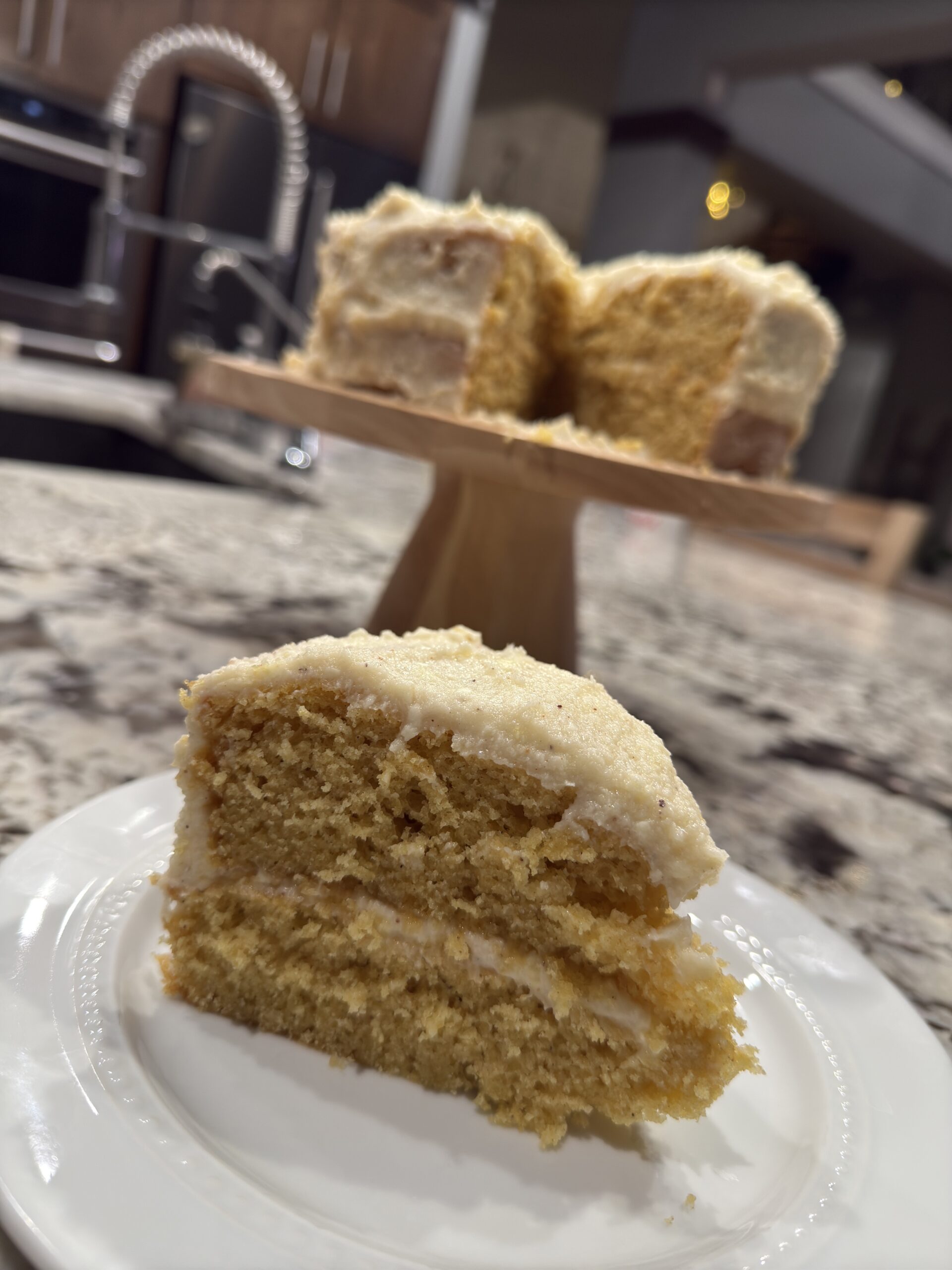 Eggnog Cake with Nutmeg Icing