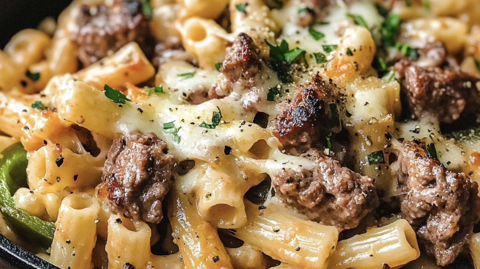 Elk Philly Cheesesteak Pasta